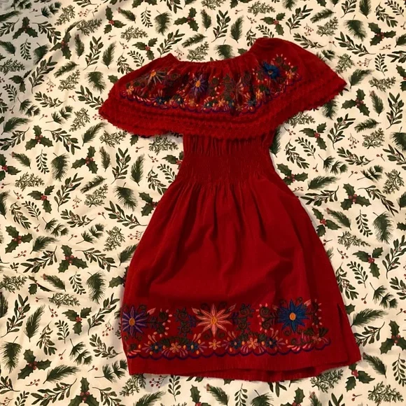 white christmas dresses Black Charrita Dress, Mexican Fiesta Dress main image 0